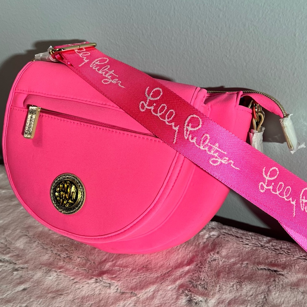 Giavanna Neoprene Crossbody Bag, Aura Pink, Lily Pulitzer, Never used